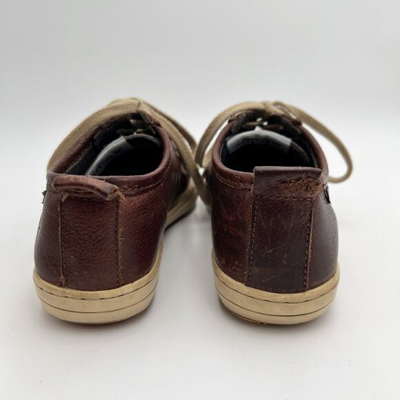 Camper Imar Low Top Sneaker Womens EU 37 US 6.5-7 Brown Leather Lace Up Beige - Picture 4 of 11